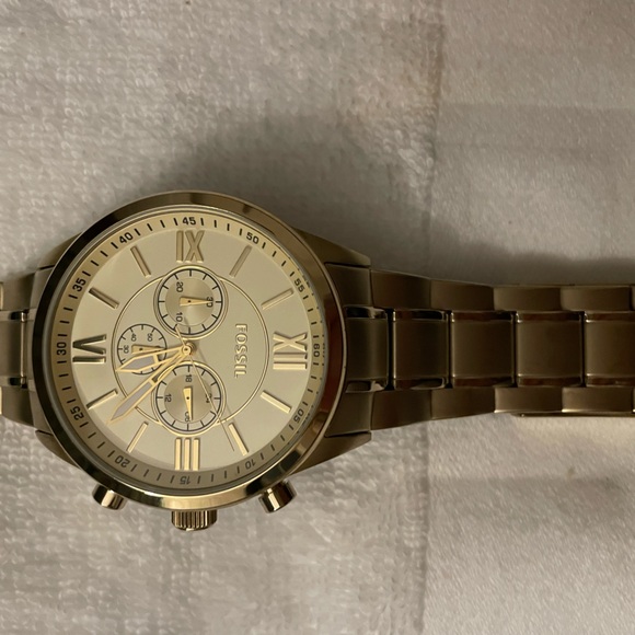 Gold Fossil Watch man/woman - Picture 2 of 4